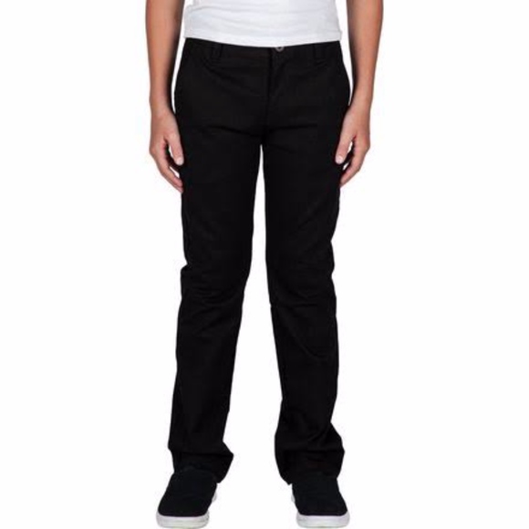 Volcom Boys True To This Black Modern Pants - Picture 1 of 6